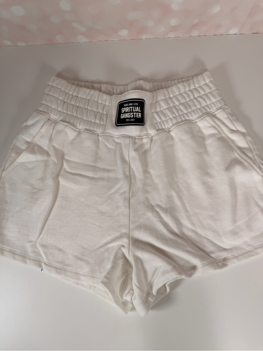SPIRITUAL GANGSTER White Athletic Shorts